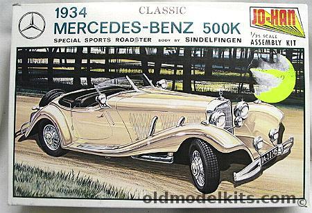 Jo-Han 1/25 1934 Mercedes Benz 500K Special Sports Roadster, GC234 plastic model kit